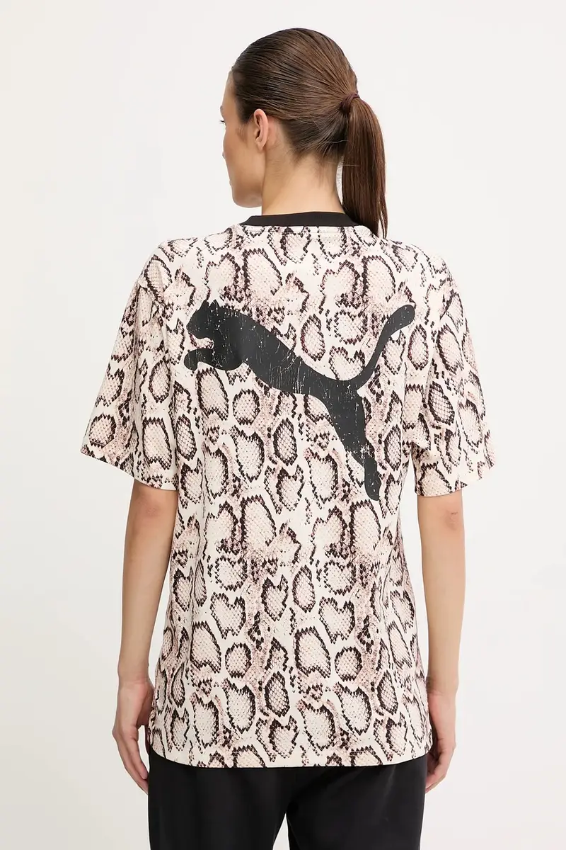 Puma T-shirt Donna Beige 3575105 miniatura 3