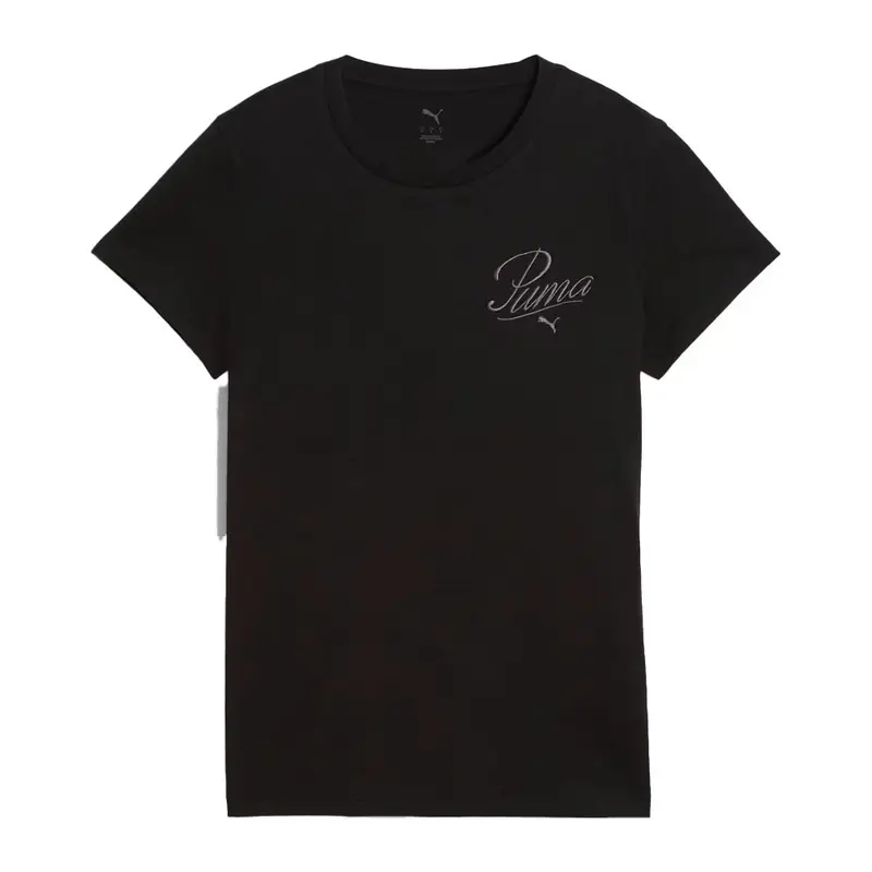T-Shirt Logo Piccolo Nero Donna XS