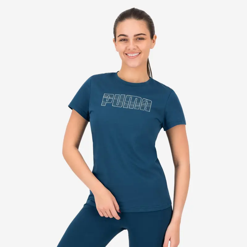 Puma T-shirt Donna Blu 2925778