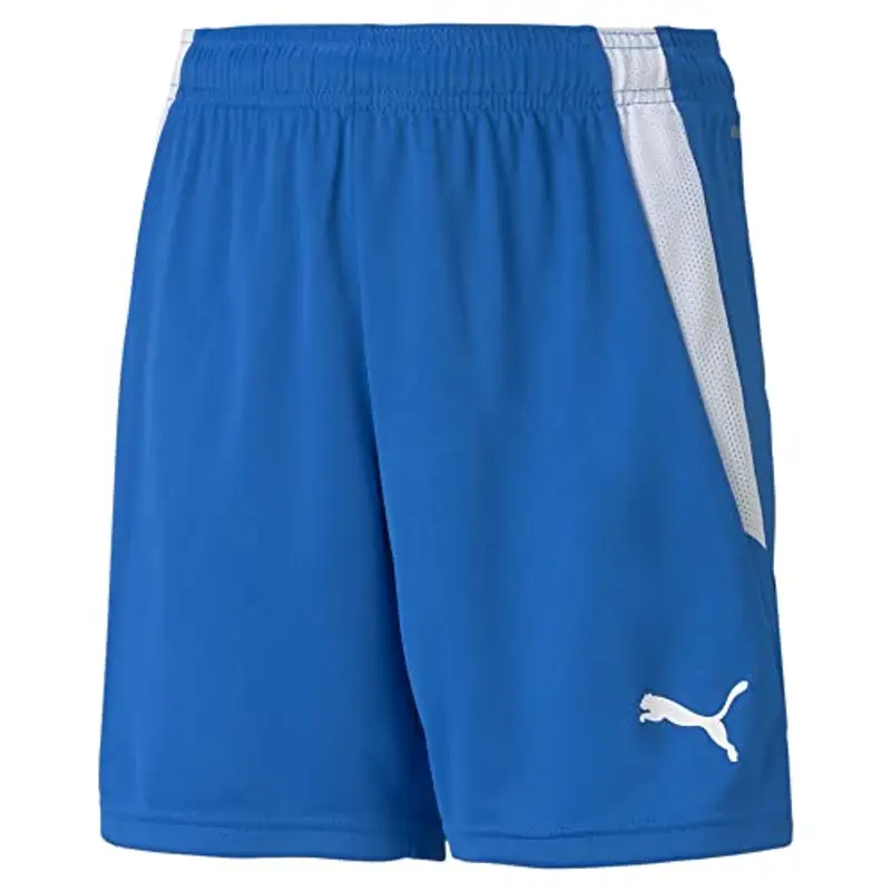 PUMA teamLIGA Shorts Jr, Pantaloncini Unisex Bambini, blu (Electric Blue Lemonade/Puma White), 152