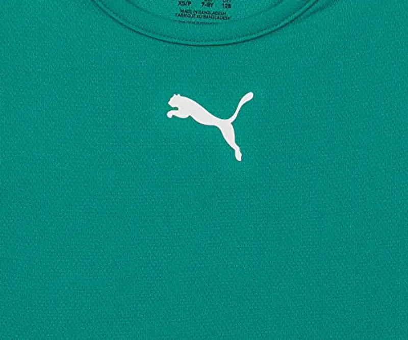 PUMA Teamrise Jersey Jr, Shirt Unisex - Bambini e ragazzi, Pepper Green-Puma Black-Puma White, 140 miniatura 3
