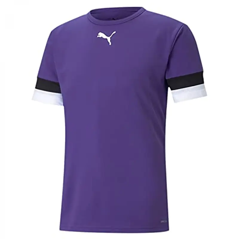 PUMA Teamrise Jersey Jr, Shirt Unisex - Bambini e ragazzi, Prism Violet-Puma Black-Puma White, 140