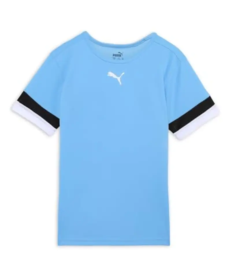 PUMA Teamrise Jersey Jr, Shirt Unisex - Bambini e ragazzi, Team Light Blue-Puma Black-Puma White, 152