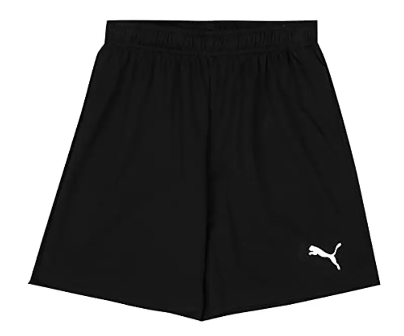 PUMA teamRISE Short Jr, Pantaloncini Unisex - Bambini e Ragazzi, Black/White, 164
