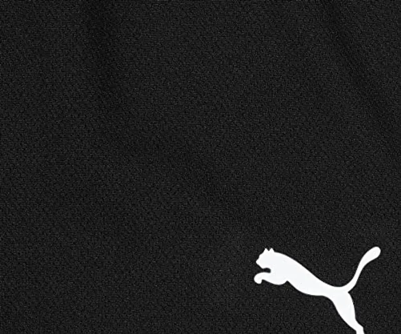 PUMA teamRISE Short Jr, Pantaloncini Unisex - Bambini e Ragazzi, Black/White, 164 miniatura 3