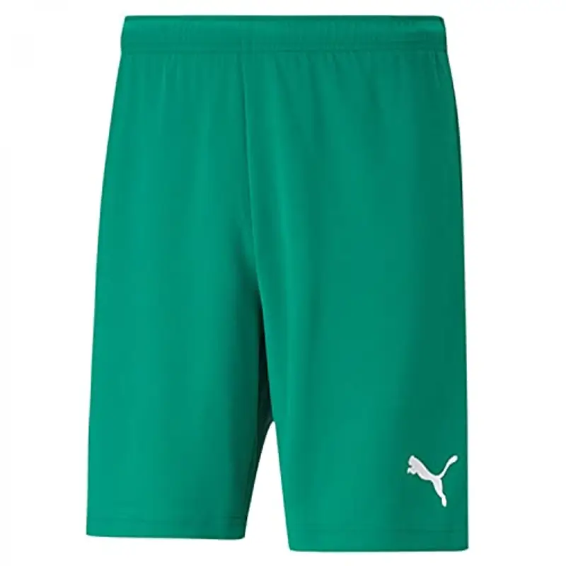 PUMA teamRISE Short Jr, Pantaloncini Unisex - Bambini e Ragazzi, Pepper Green/White, 164