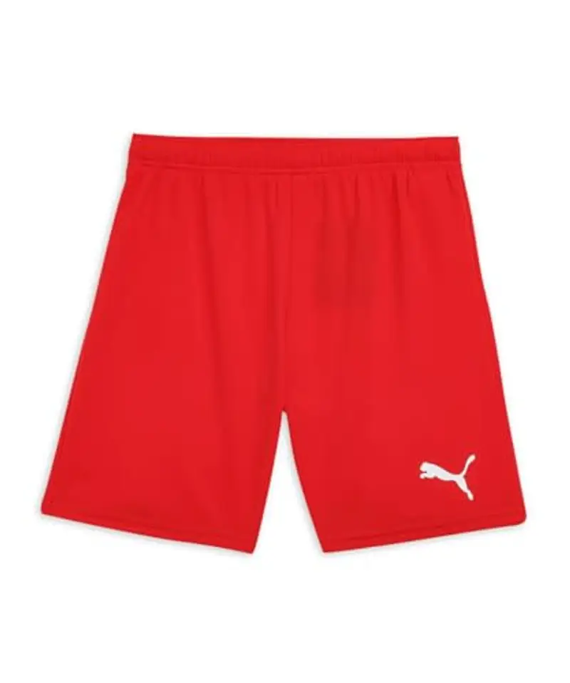PUMA teamRISE Short Jr, Pantaloncini Unisex - Bambini e Ragazzi, Red/White, 128