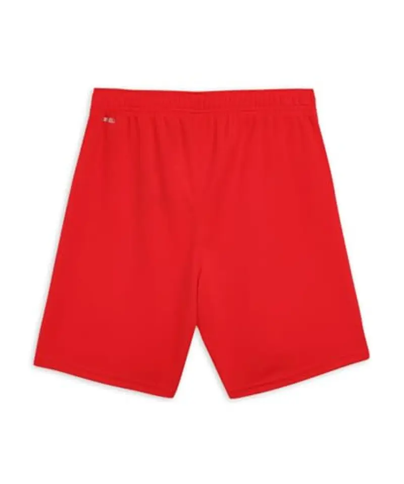 PUMA teamRISE Short Jr, Pantaloncini Unisex - Bambini e Ragazzi, Red/White, 128 miniatura 2
