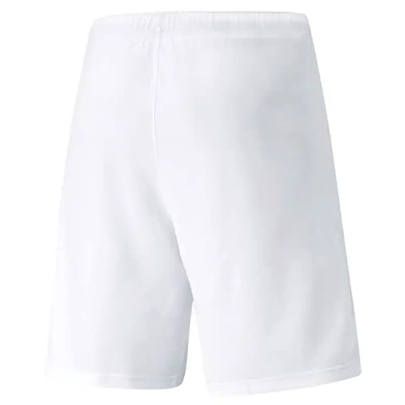 PUMA teamRISE Short Jr, Pantaloncini Unisex - Bambini e Ragazzi, White/Black, 140 miniatura 2