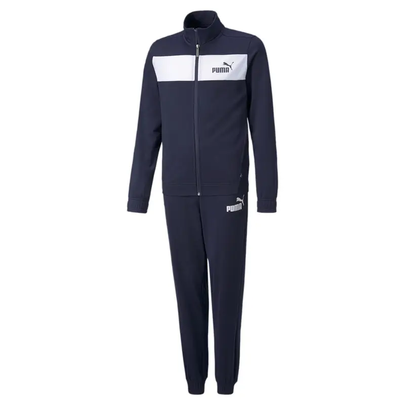 Tuta da ginnastica per ragazzi PUMA Peacoat Blue | Puma Blu