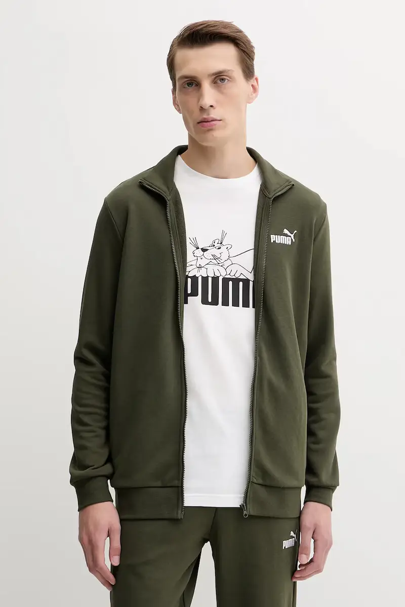 tuta da ginnastica uomo colore blu navy 684848 Verde miniatura 2