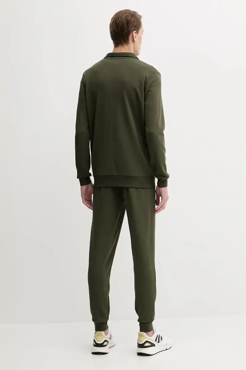 tuta da ginnastica uomo colore blu navy 684848 Verde miniatura 4