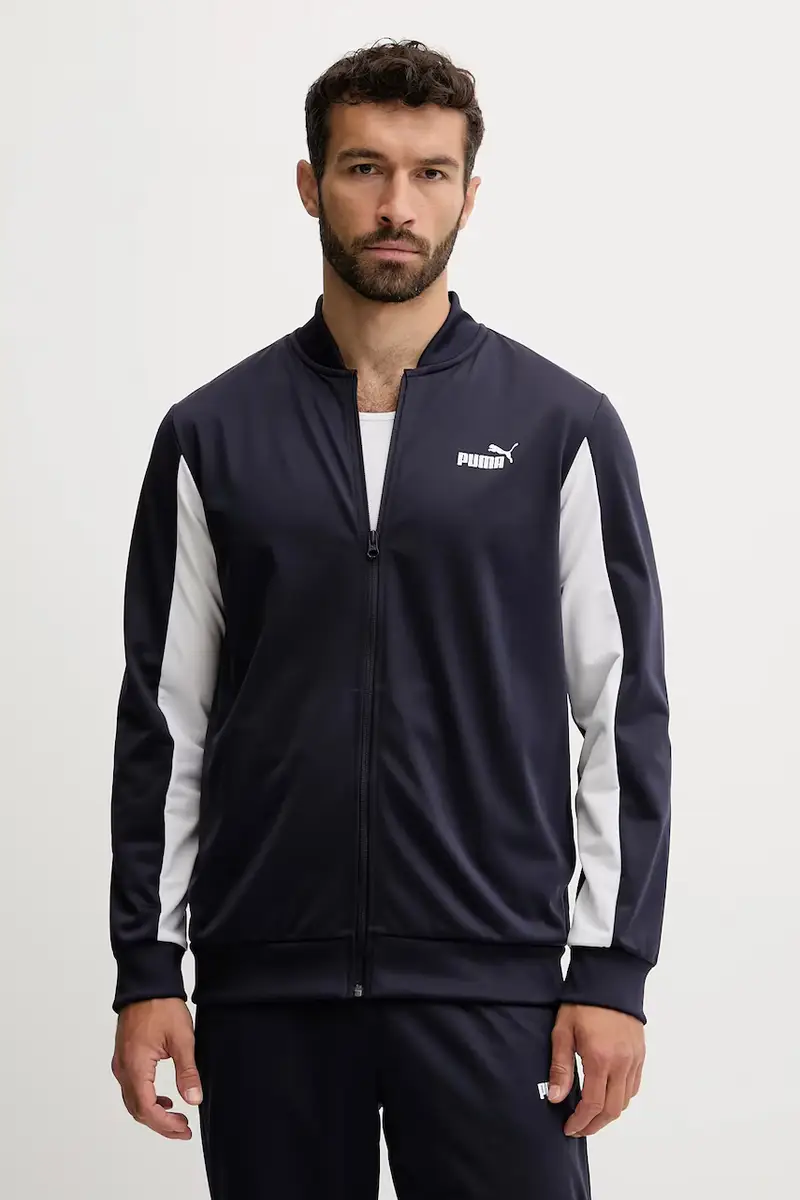 tuta da ginnastica uomo colore nero 684851 Blu navy miniatura 2