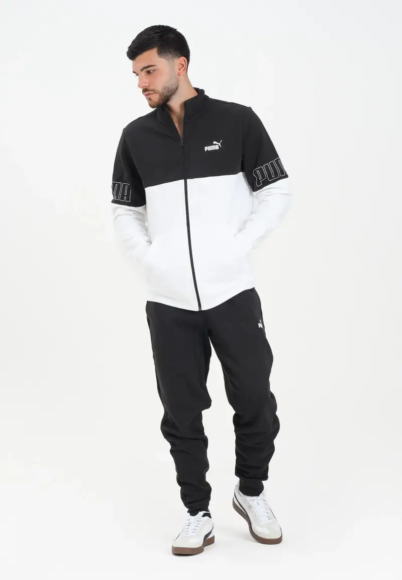 Tuta ESS COLORBLOCK bianca e nera da uomo miniatura 2