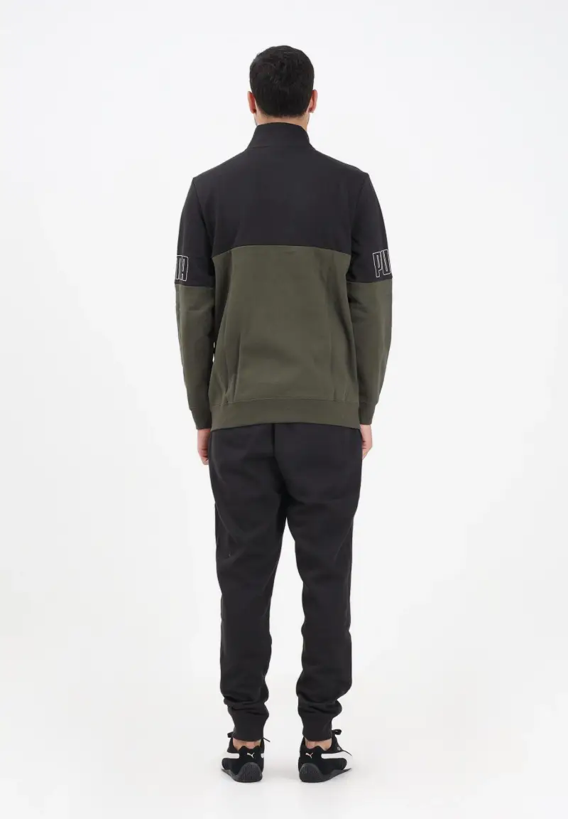 Tuta ESS COLORBLOCK verde e nera da uomo miniatura 3