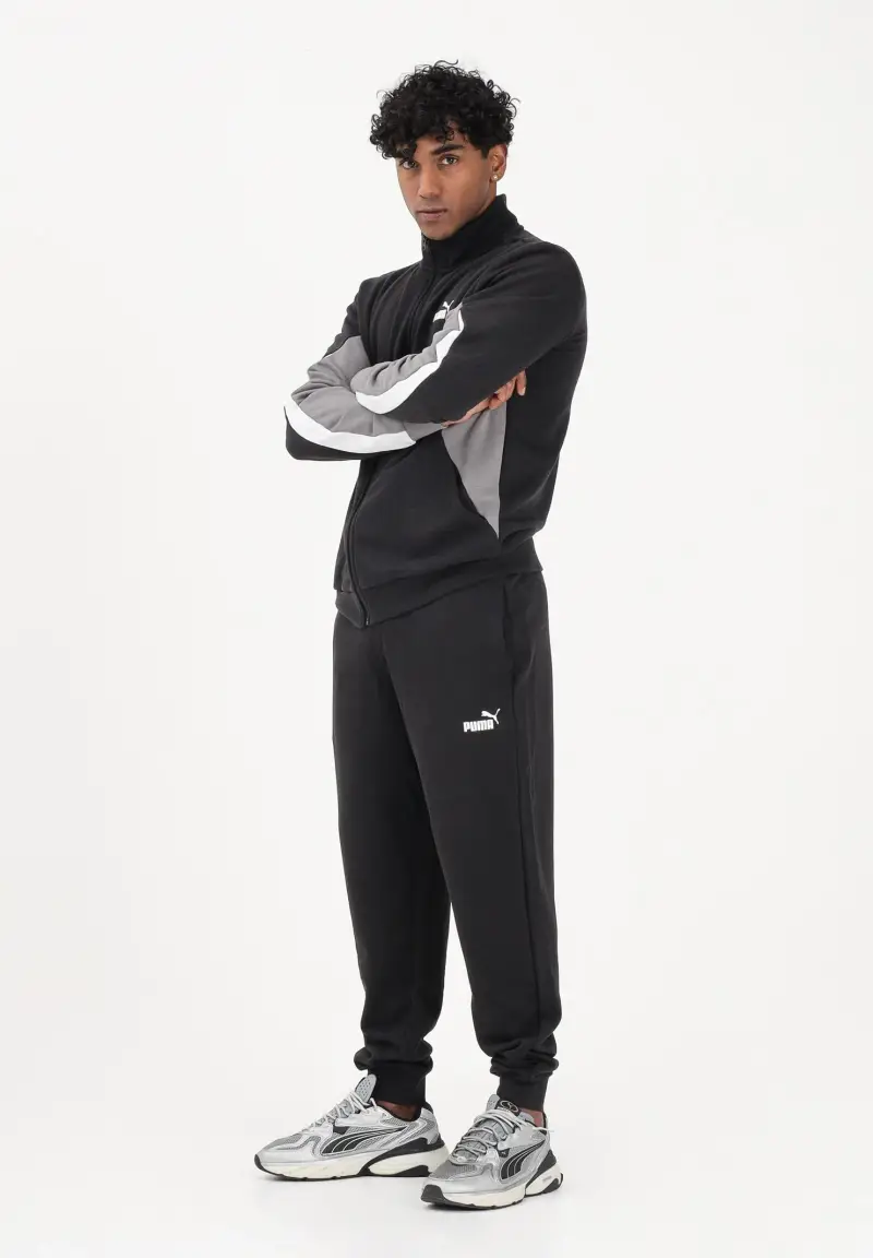 Tuta Essentials Block nera da uomo miniatura 2