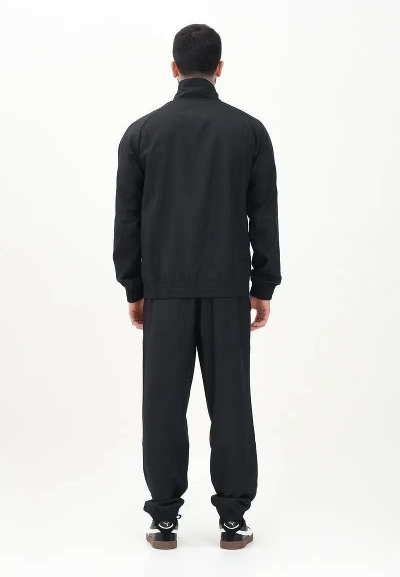 PUMA Tuta nera da uomo con piping intrecciato miniatura 2