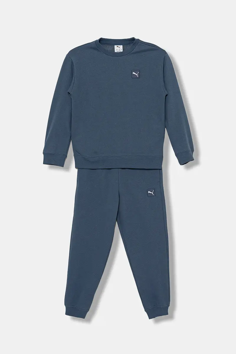 tuta per bambini ESS ELEVATED Relaxed Crew Sweat Suit FL B colore blu 689723