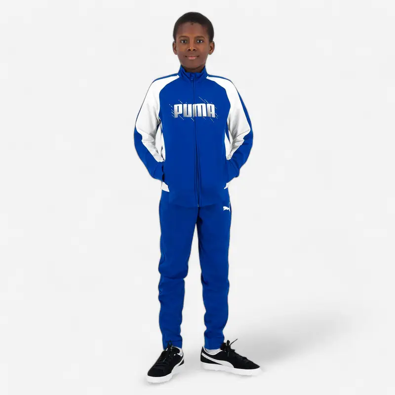 Tuta Puma bambino ginnastica traspirante azzurro-bianco | Puma