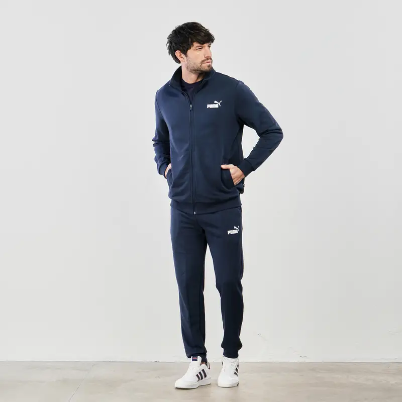 Tuta sportiva blu con logo