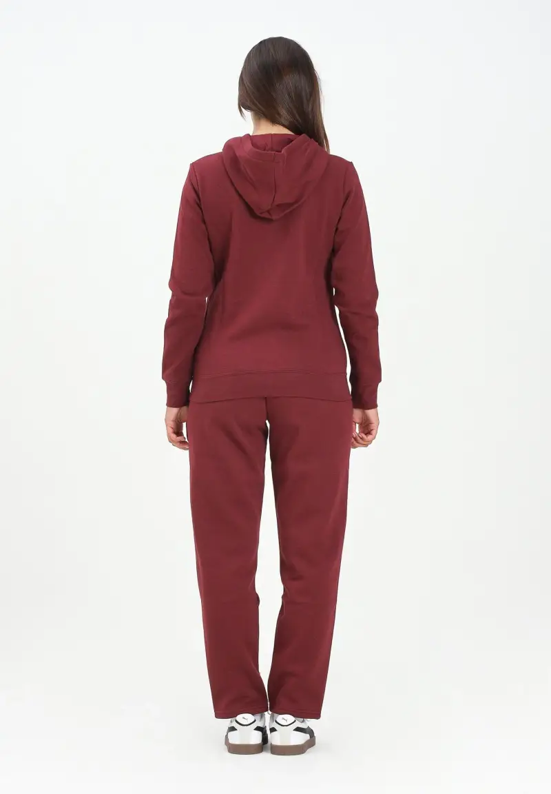 Tuta sportiva bordeaux da donna miniatura 3