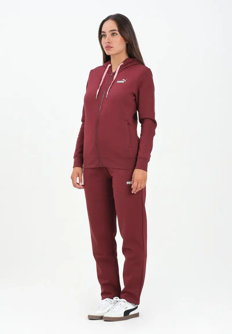 Tuta sportiva bordeaux da donna