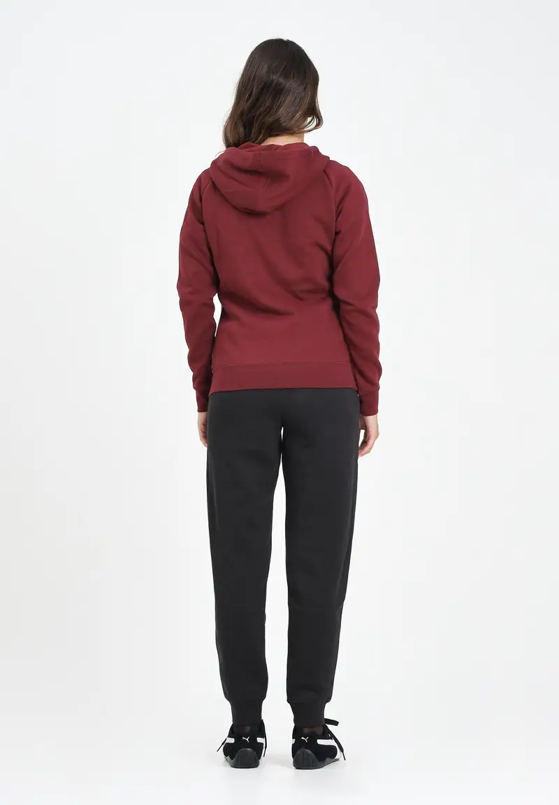 PUMA Tuta sportiva bordeaux e nera da donna miniatura 2