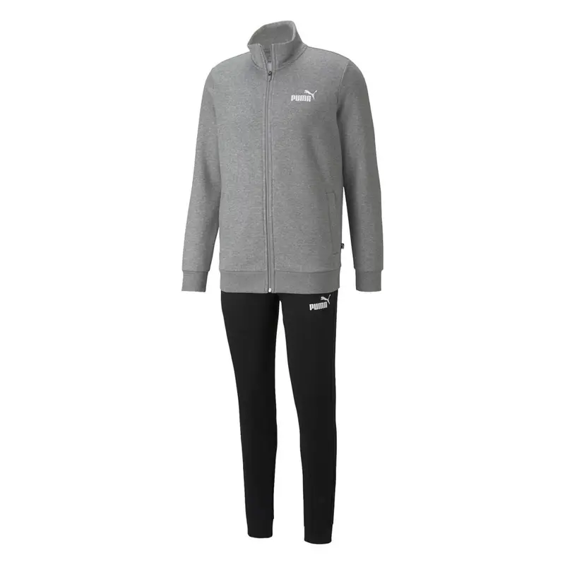 Tuta Sportiva Con Cerniera Grigio Uomo S