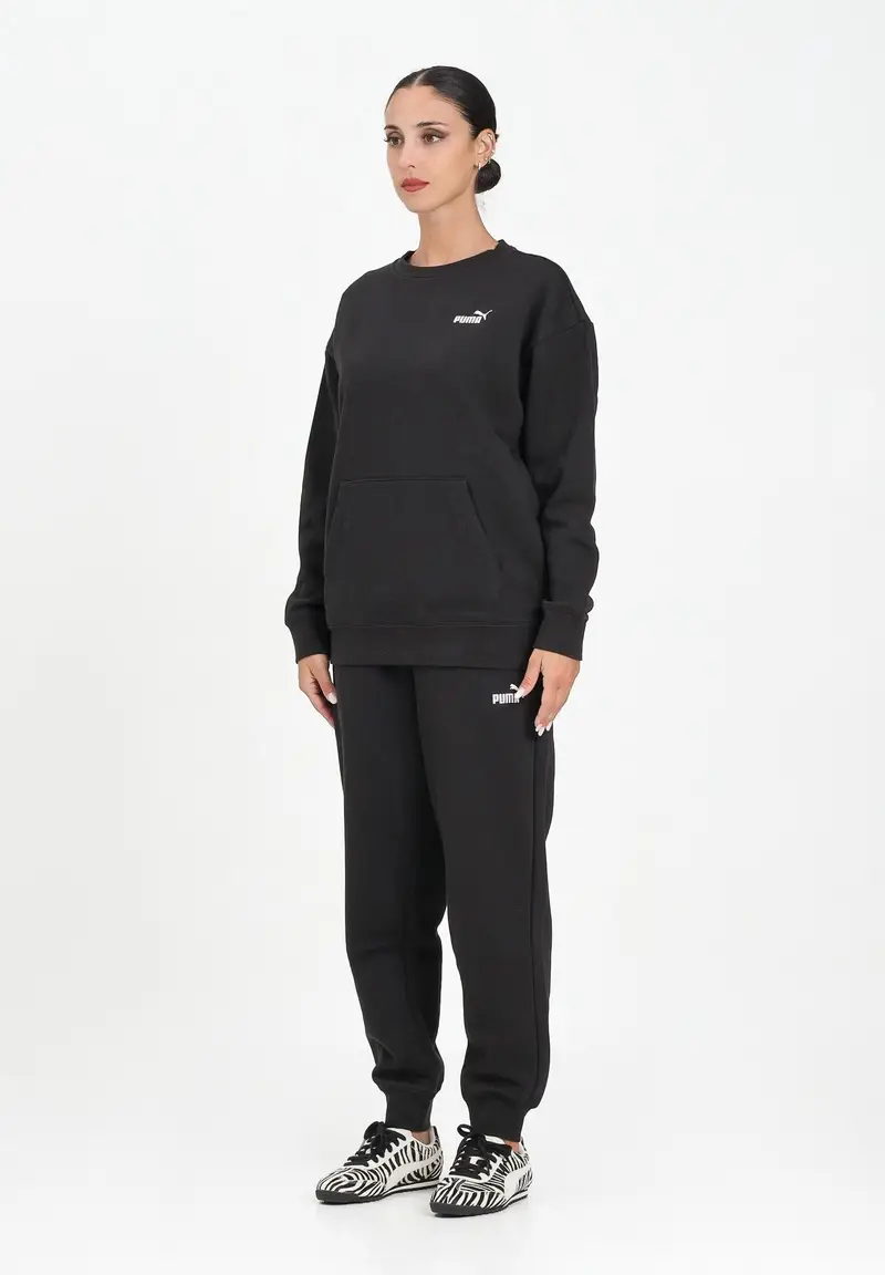 PUMA Tuta sportiva nera da donna con logo