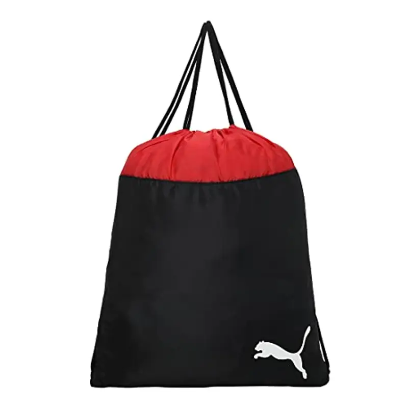 PUMA Unisex - Adulto Sacca Sportiva, Poliestere, Puma Red - Puma Black, Taglia Unica
