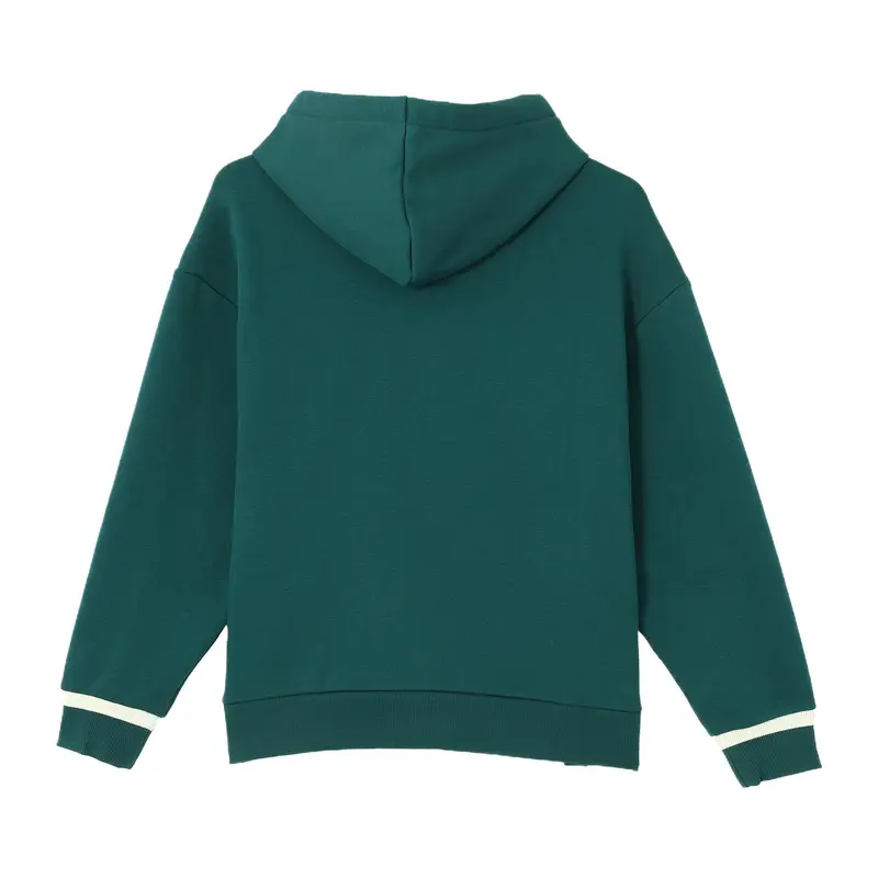 Varsity 2 0 Felpa con cappuccio in pile sportiva casual comoda e ampia da donna verde 688961-24 XXL miniatura 2