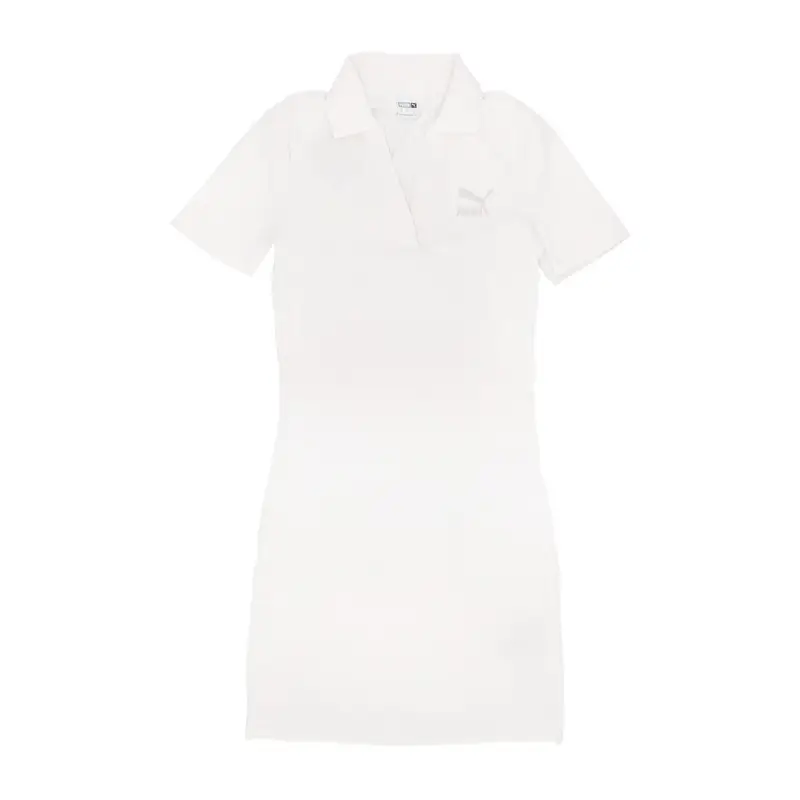 Vestito Donna Classic Ribbed V-collar Dress No Color