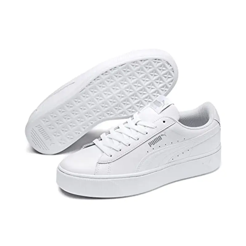 Puma Vikky Stacked L, Sneakers Donna, Puma White Puma White, Puma White Puma White miniatura 3