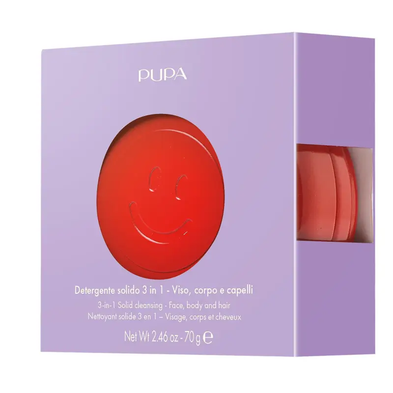 Cofanetti Happy Box Detergente Solido 3 In 1 Cherry Bomb - Sapone viso, Cofanetto viso e corpo miniatura 2