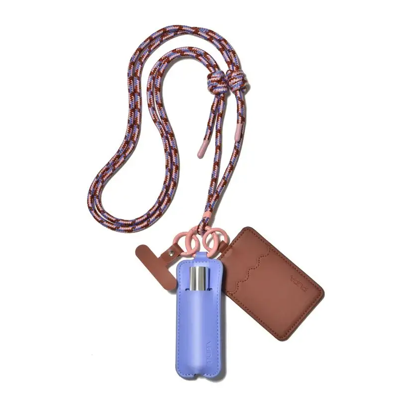 Everywear - Miss Pupa Gloss - Tracolla Regolabile, Phone Patch, Porta Carte, Porta Gloss 002 5 Ml