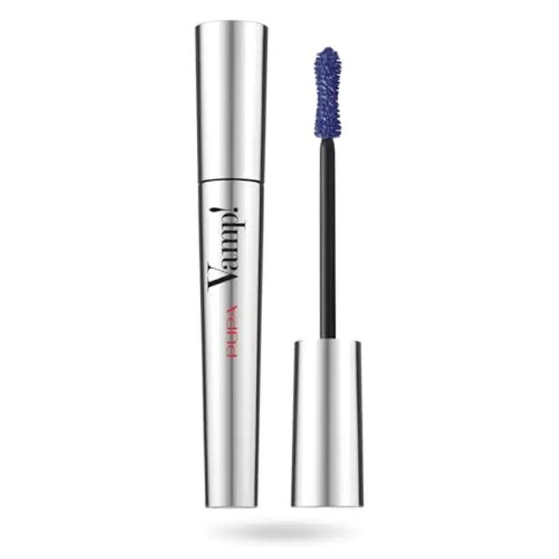 Pupa Mascara Vamp! (Colore Deep Night) - Ciglia dal Volume smisurato e intensificate con Penna ultra slim, Tratto facile e super sottile