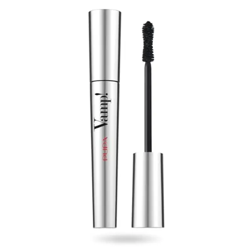 Pupa Mascara Vamp! (Colore Extra Black) - Ciglia dal Volume smisurato e intensificate con Penna ultra slim, Tratto facile e super sottile