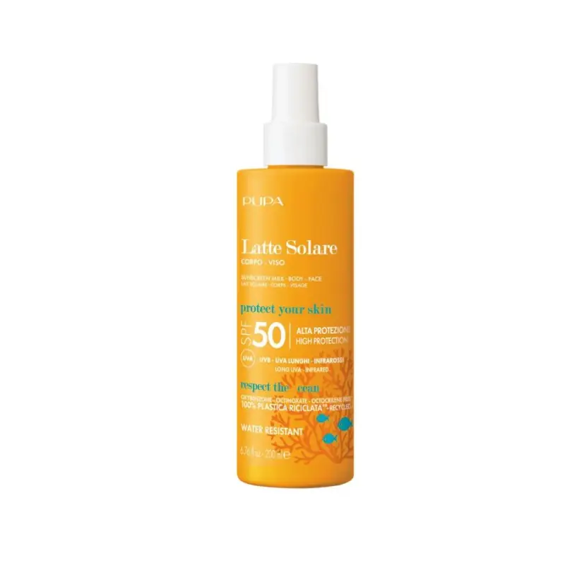 Solari Latte Solare SPF50 - Protezione solare viso,Solari alta protezione