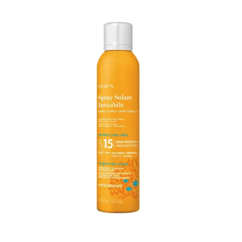 Solari Spray Solare Invisibile SPF15 - Spray solare capelli,Solari media protezione