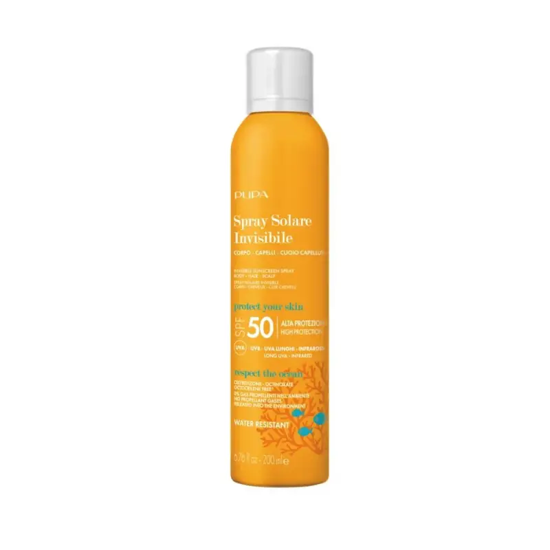 Solari Spray Solare Invisibile SPF50 - Spray solare capelli,Solari alta protezione