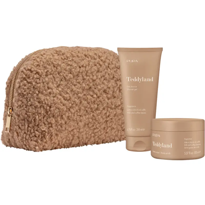 Teddyland - Latte e chicchi di caffè Gel doccia + Scrub corpo