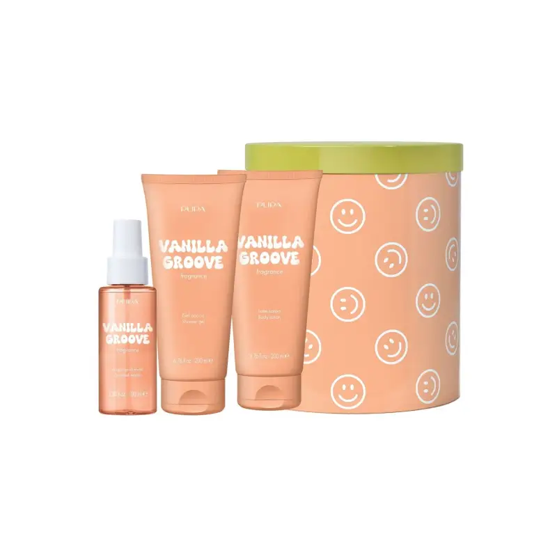 Trattamenti Corpo HAPPYBOX KIT 4 - VANILLA GROOVE - Cofanetto corpo,Cofanetto viso e corpo