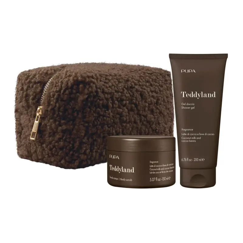 Trattamenti Corpo TEDDYLAND KIT 2 - latte di cocco e fave di cacao - Cofanetto corpo,Cofanetto viso e corpo