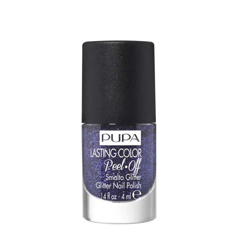 Unghie Lasting Color Peel-Off Smalto Glitter 012 Juice Purple - Smalto