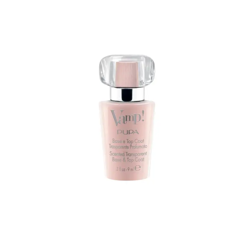 Unghie Vamp! Base e Top Coat Trasparente Profumato 100 Trasparent - FRAGRANZA ROSA - Unghie