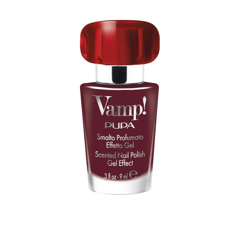 Unghie Vamp! Smalto Profumato Effetto Gel 217 Bordeaux Cherry--FRAGRANZA ROSSA - Smalto gel e semipermanente