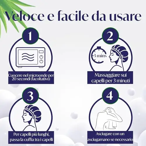 Pure Ease Cuffia Shampoo per Allettati - Lavaggio Capelli per Disabili con Salviette Capelli, Ideale per Anziani e miniatura 3