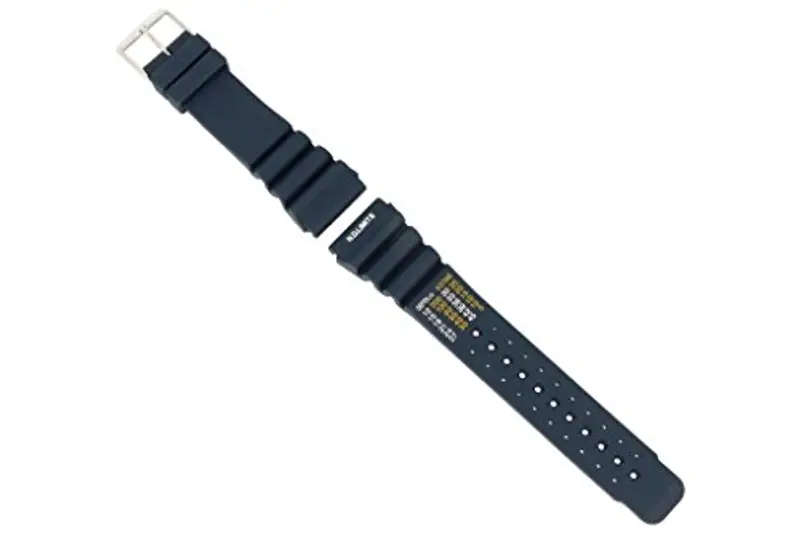 PUREgrey Cinturino per orologio per subacquei, sportivo, in silicone blu 20mm miniatura 3