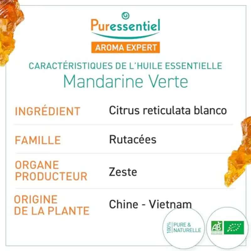 Puressentiel Mandarino Verde Bio - 10 ml miniatura 3