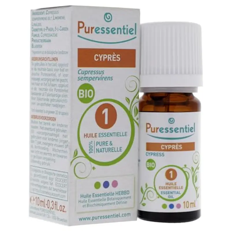 Puressentiel - Olio Essenziale di Cipresso - 100% Puro e Naturale - OEBBD (Olio Essenziale Botanicamente e Biochimicamente Definito) - Da Agricoltura Biologica - Vegan e Cruelty Free - 10 ml miniatura 3
